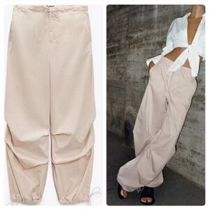 Zara bloggers favorite parachute baggy pants 90s style y2k